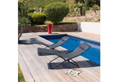 Chaise longue pliante