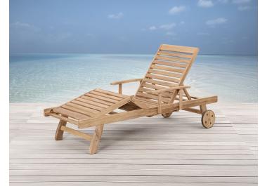 Chaise longue teck