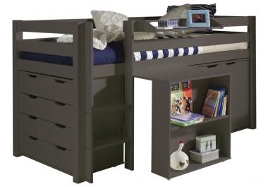 Lit mezzanine bureau