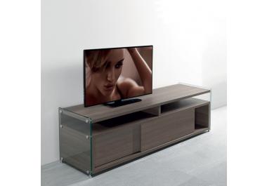 Meuble tv porte coulissante