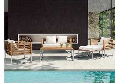 Salon de jardin en teck