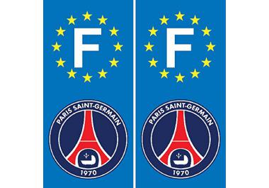 Sticker pour plaque d'immatriculation